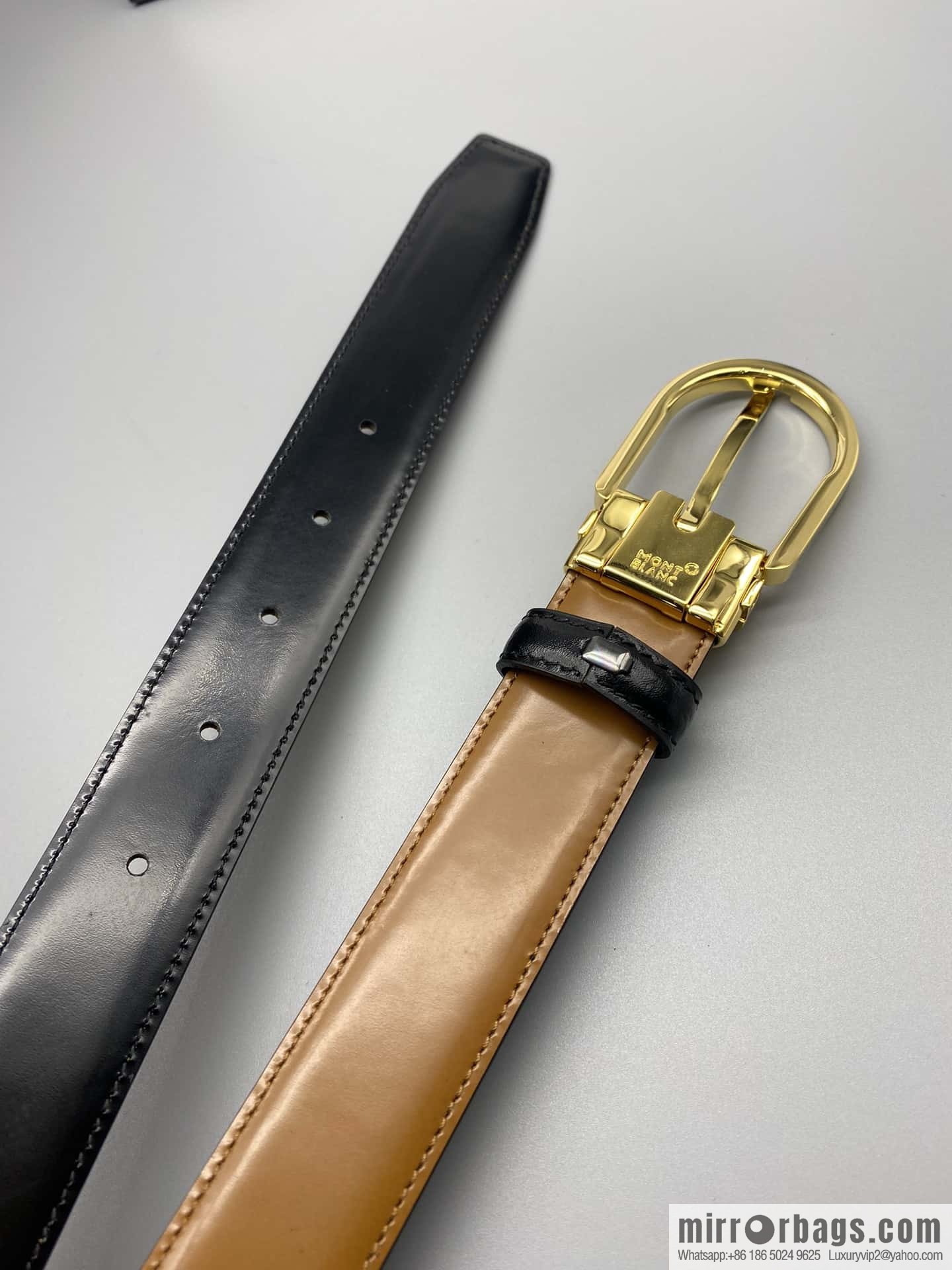 MONTBLANC Montblanc, pin metal, men's belt width: 3.0