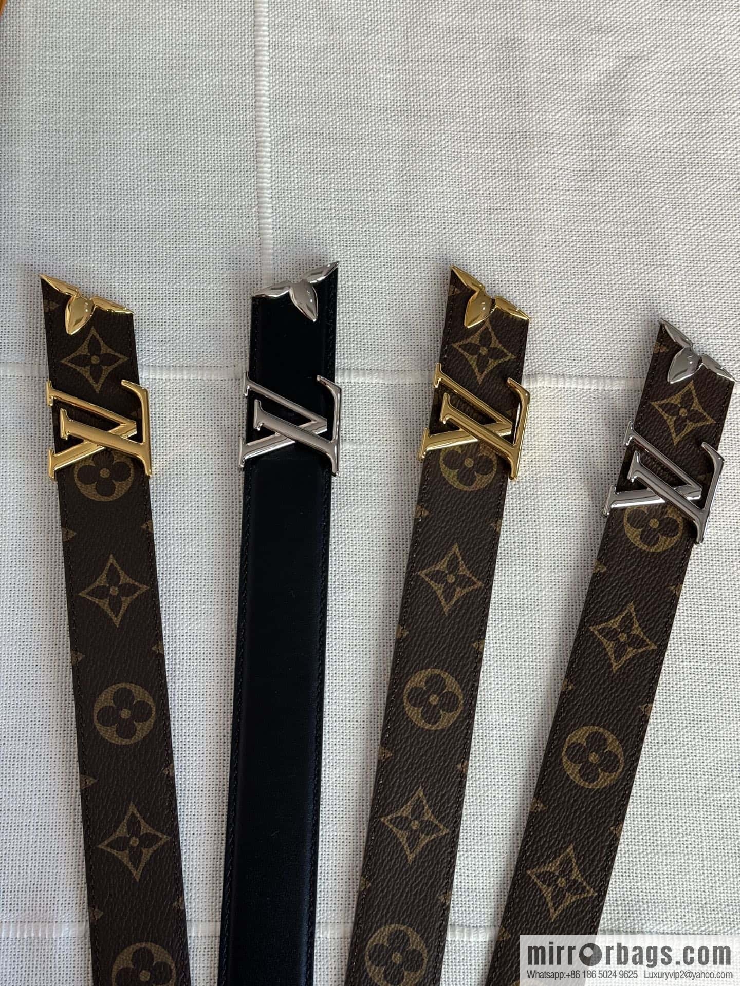 Louis Vuitton double-sided small belt 3.0CM
