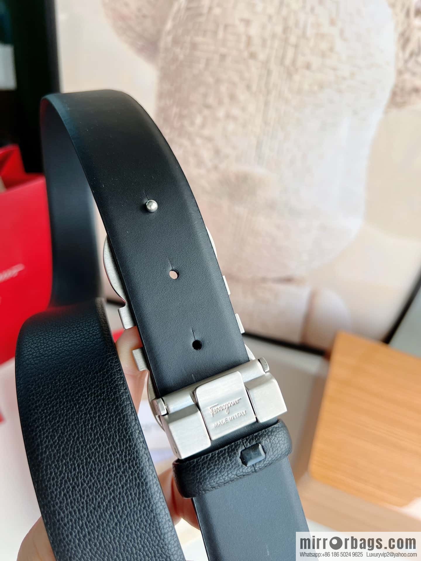Ferragamo 2022 latest style men's business belt 3.5cm
