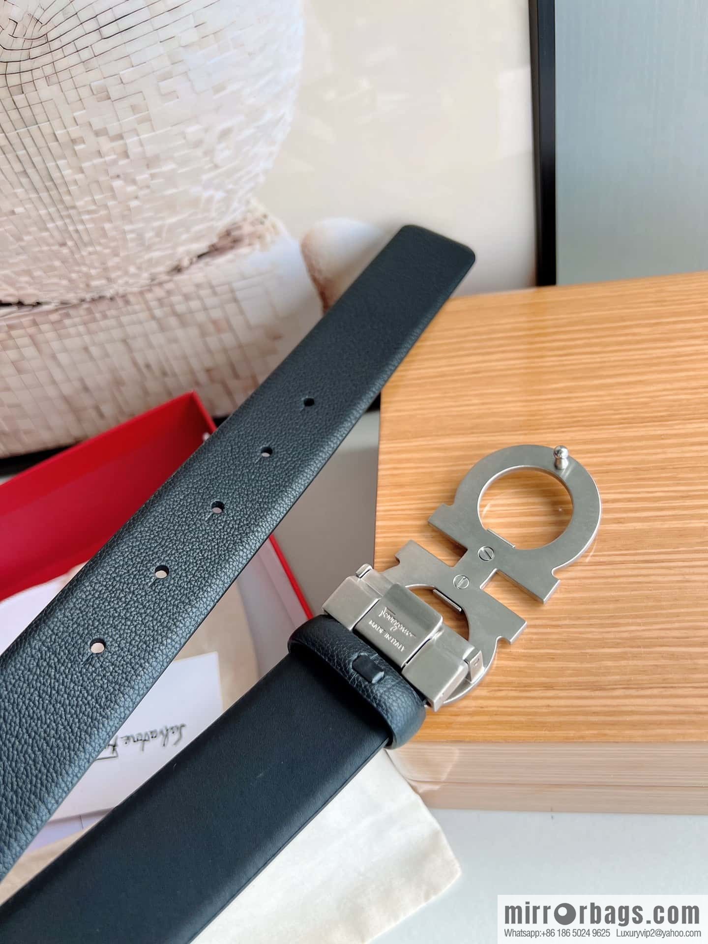 Ferragamo 2022 latest style men's business belt 3.5cm