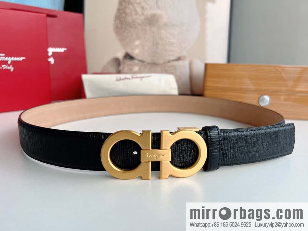 Ferragamo 2022 latest style men's business belt 3.5cm