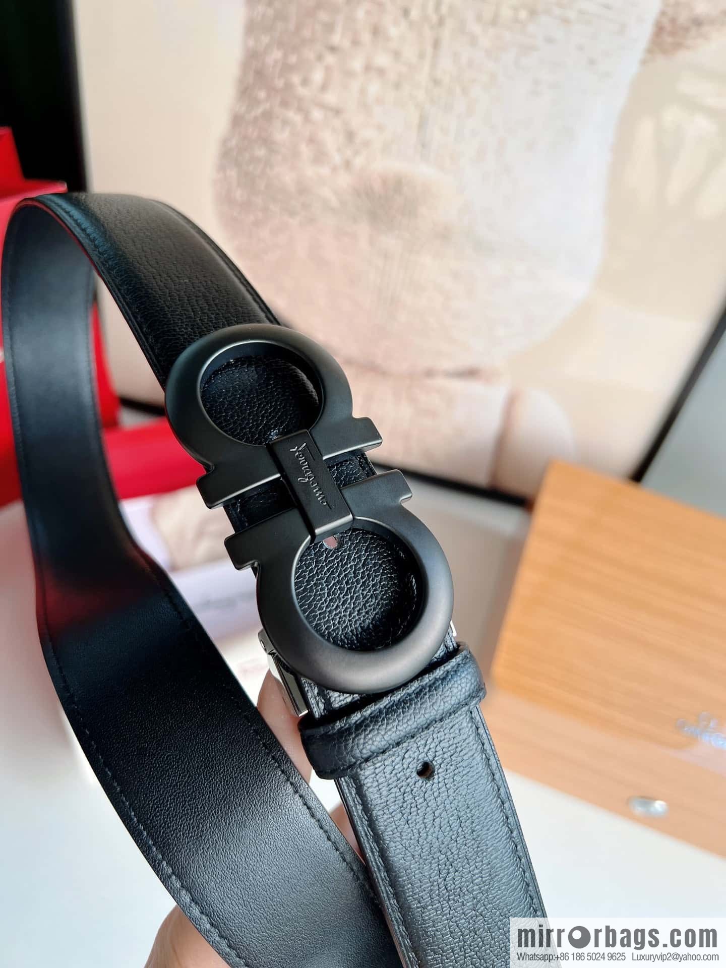Ferragamo 2022 latest style men's business belt 3.5cm
