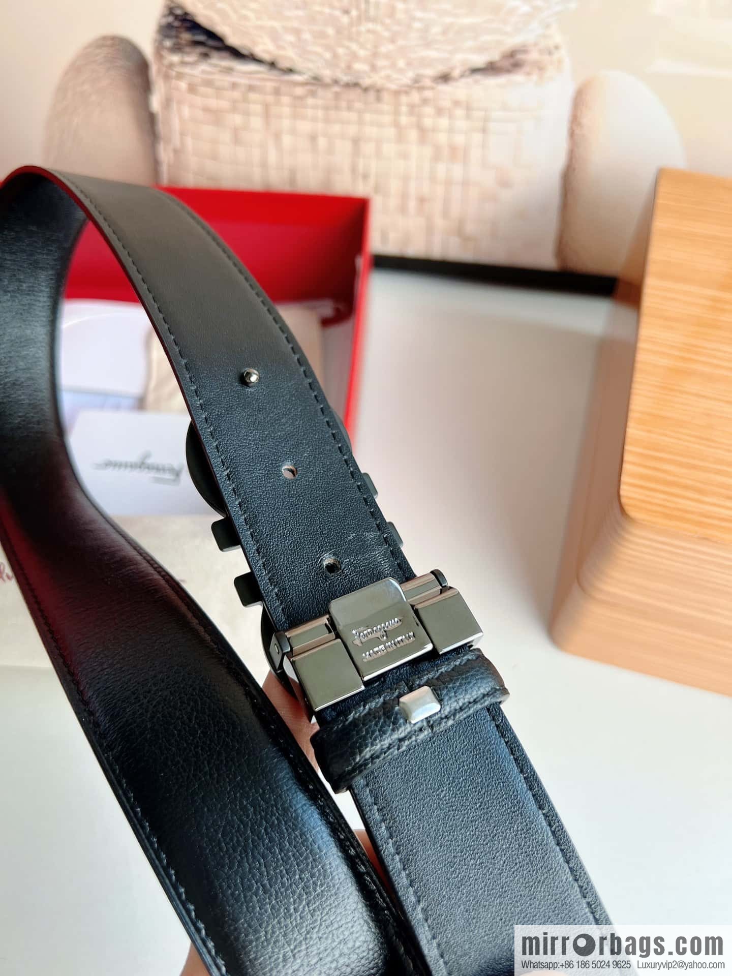 Ferragamo 2022 latest style men's business belt 3.5cm