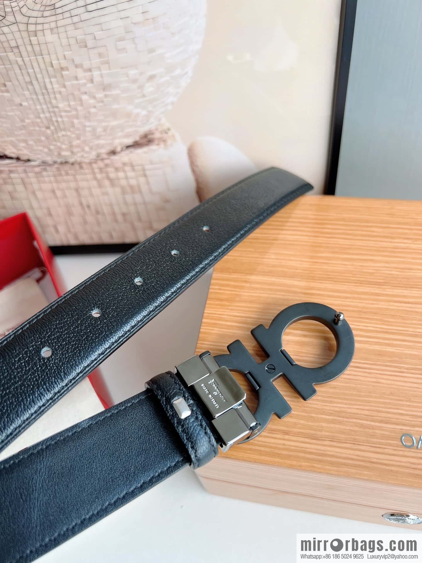Ferragamo 2022 latest style men's business belt 3.5cm