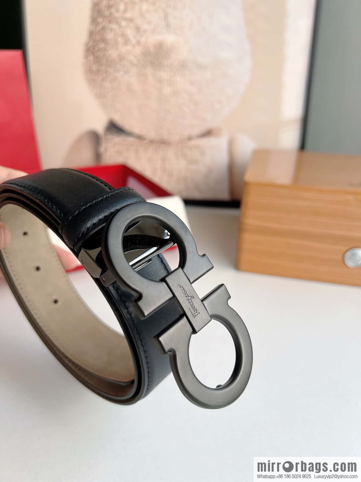 Ferragamo 2022 latest style men's business belt 3.5cm