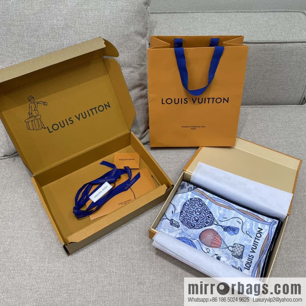 LV Up and Away Silk Scarf
