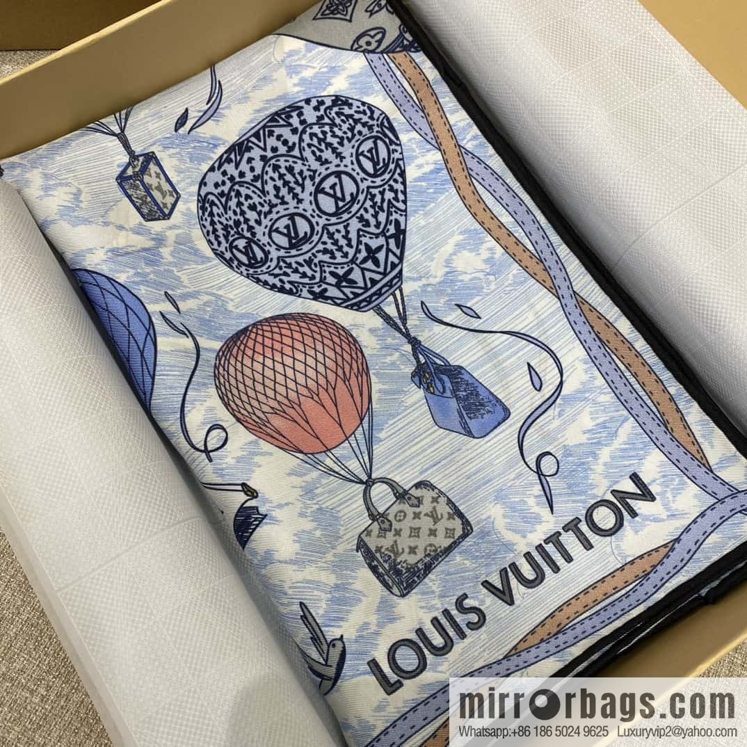 LV Up and Away Silk Scarf