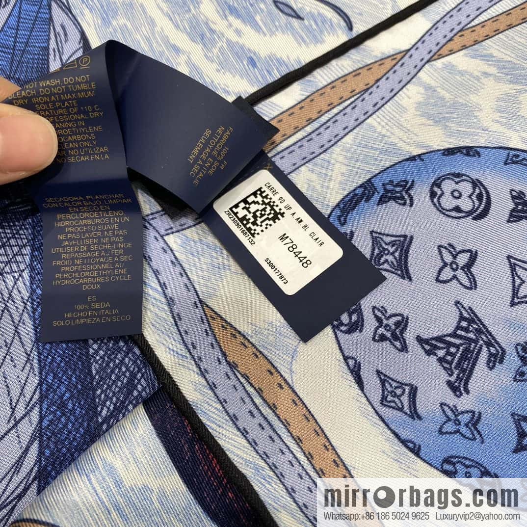 LV Up and Away Silk Scarf