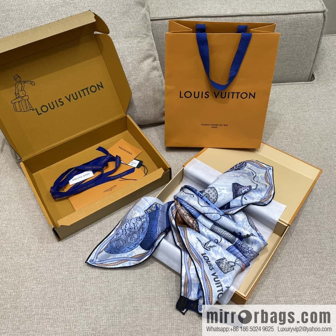 LV Up and Away Silk Scarf