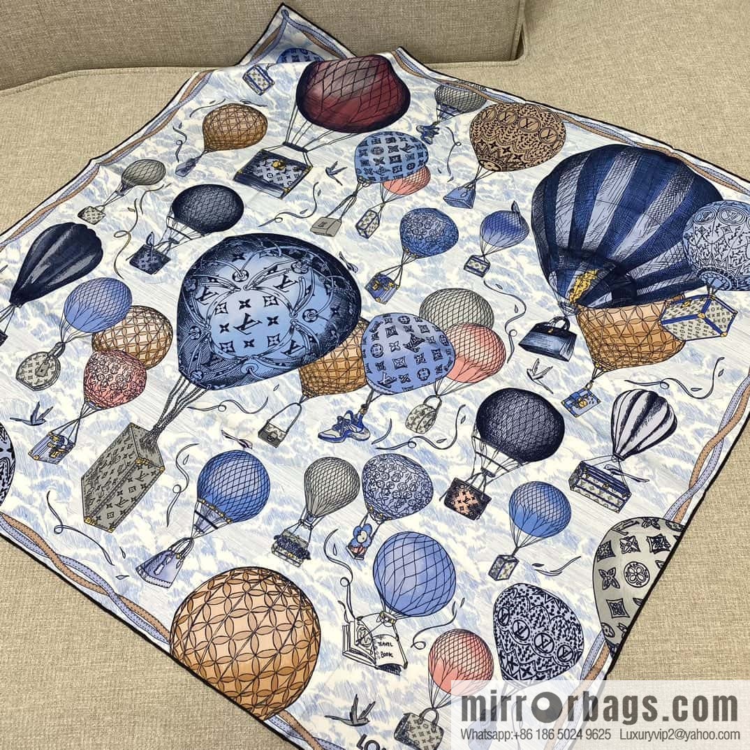 LV Up and Away Silk Scarf