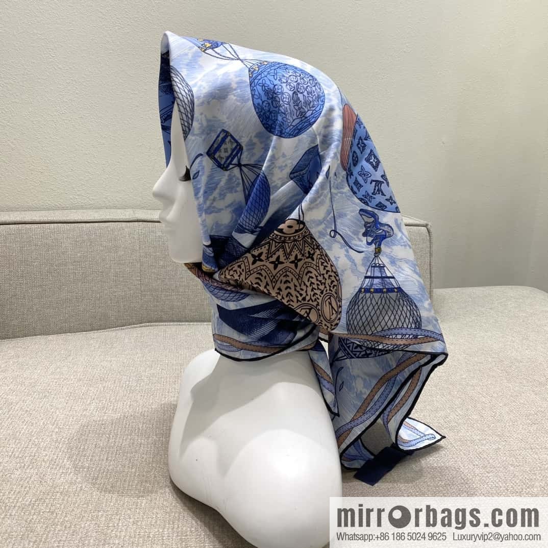 LV Up and Away Silk Scarf