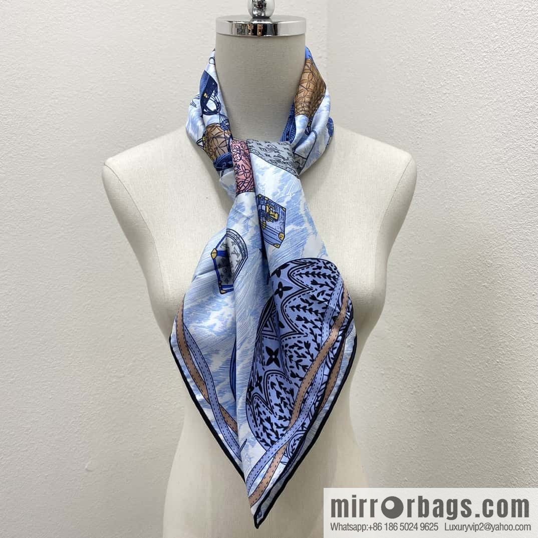 LV Up and Away Silk Scarf