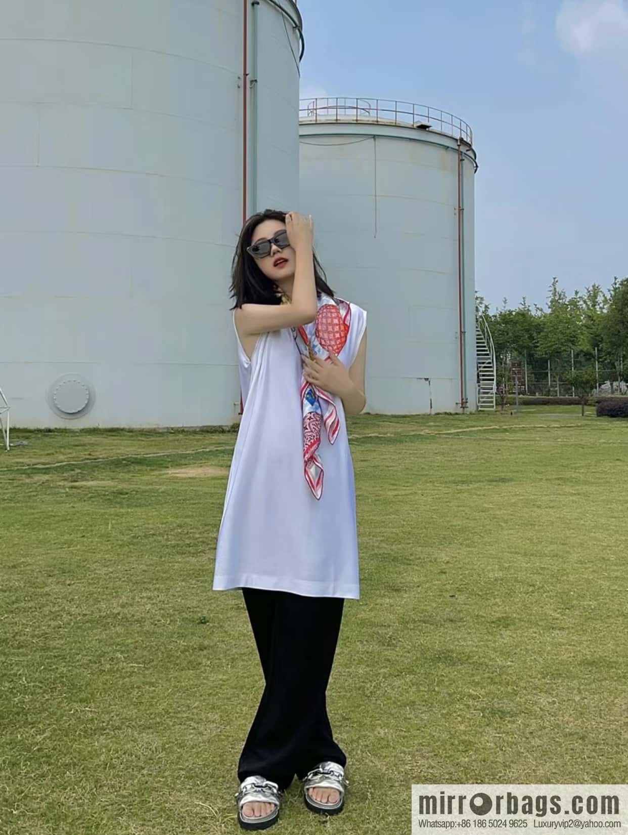 LV Up and Away Silk Scarf