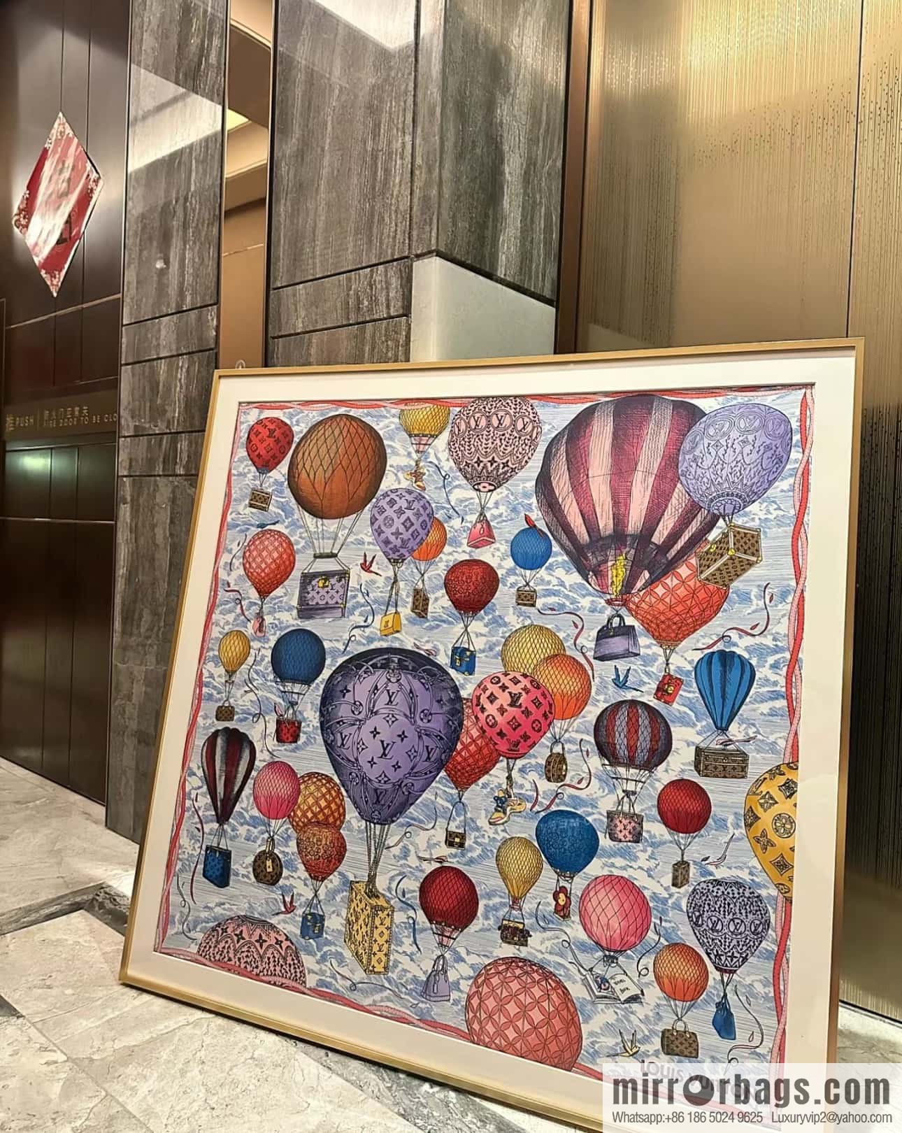 LV Up and Away Silk Scarf