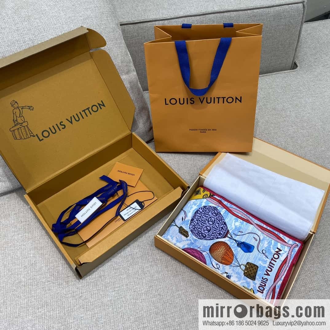 LV Up and Away Silk Scarf