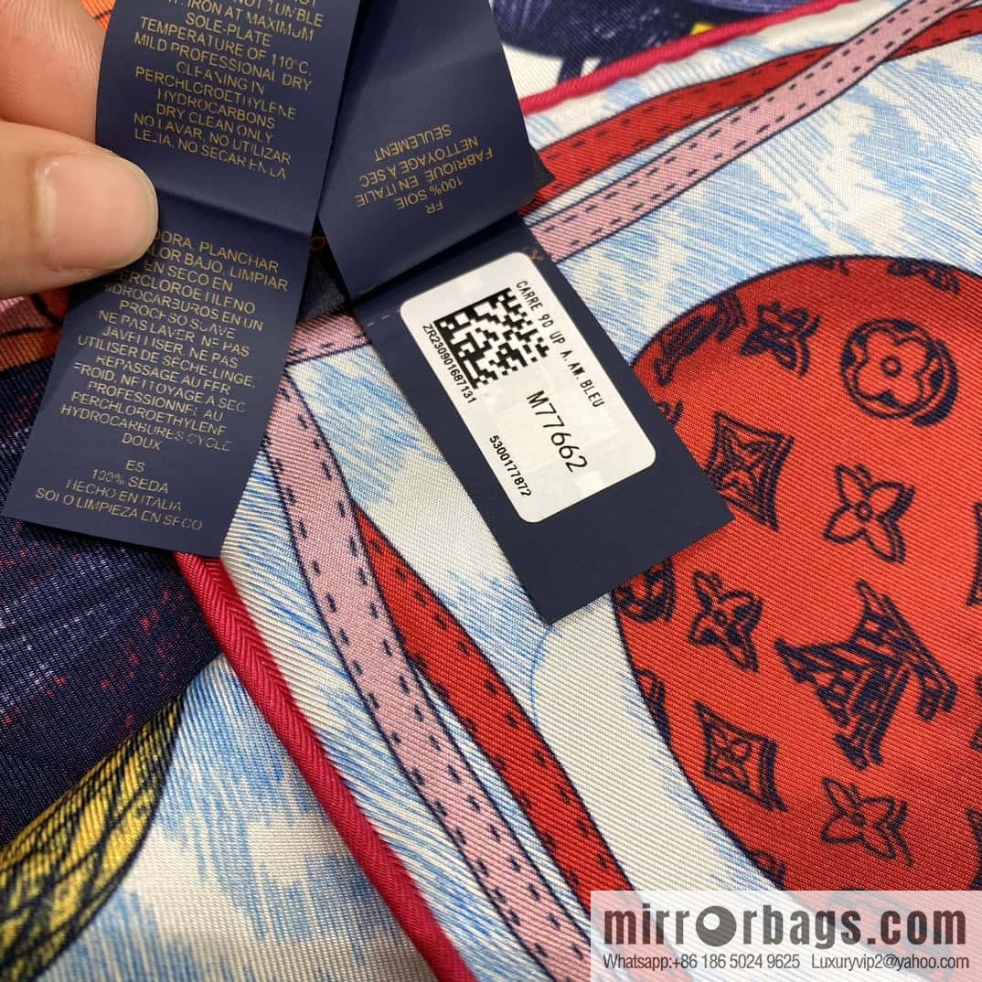 LV Up and Away Silk Scarf