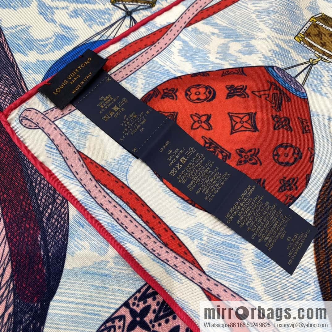 LV Up and Away Silk Scarf