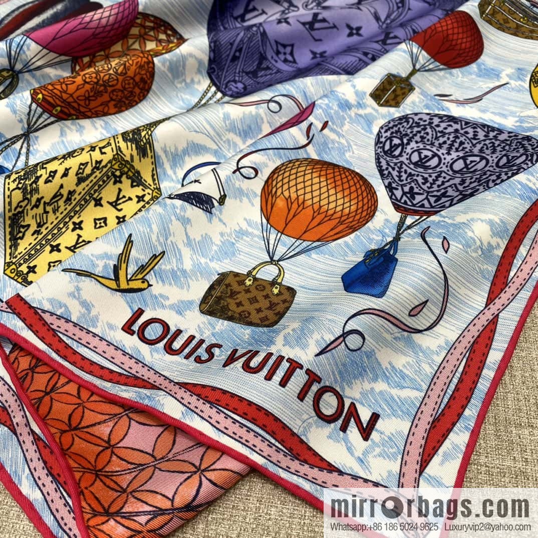 LV Up and Away Silk Scarf