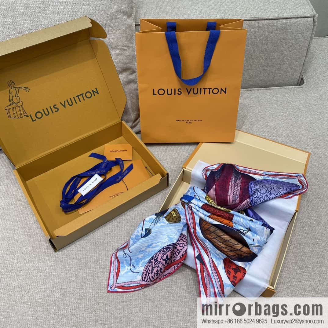 LV Up and Away Silk Scarf