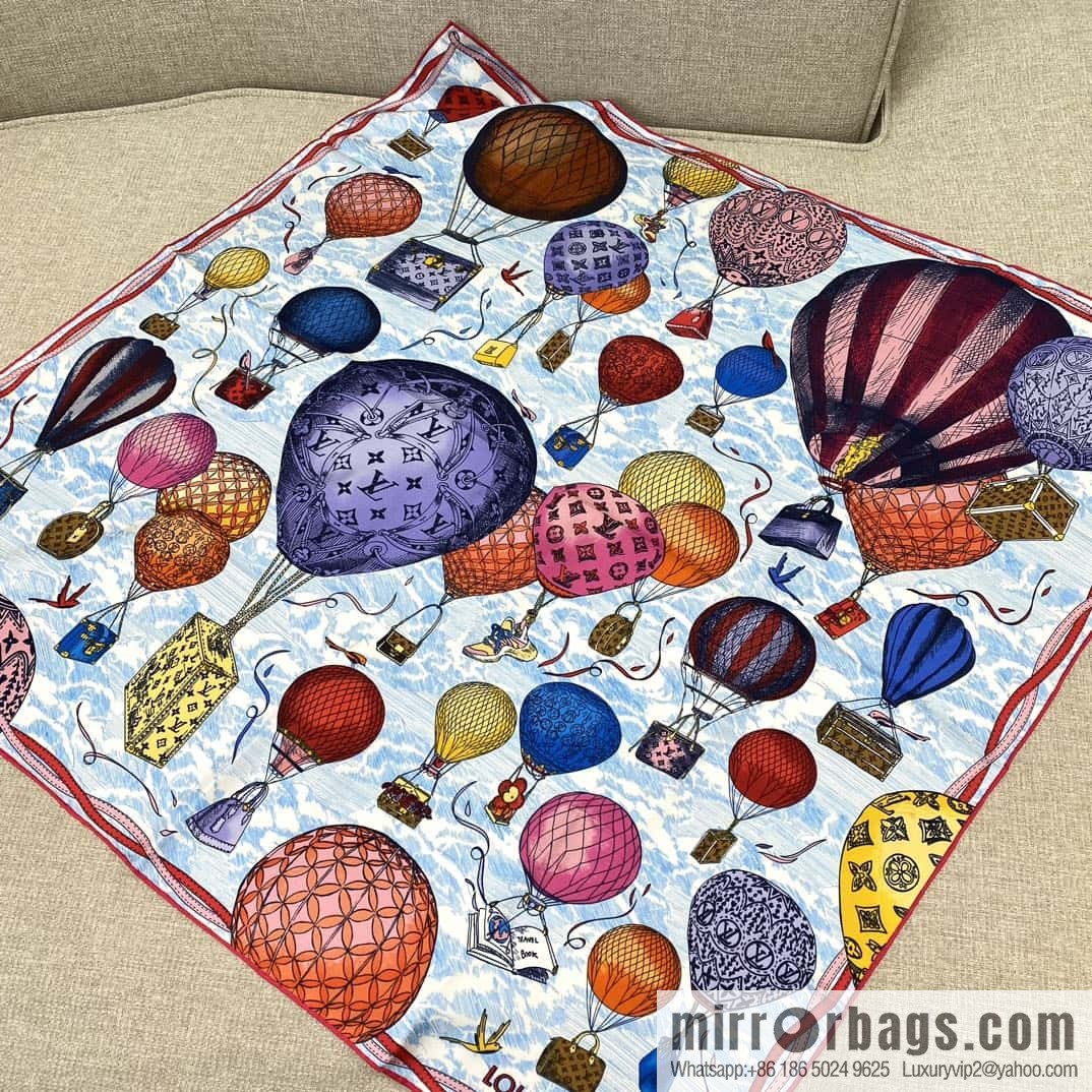 LV Up and Away Silk Scarf