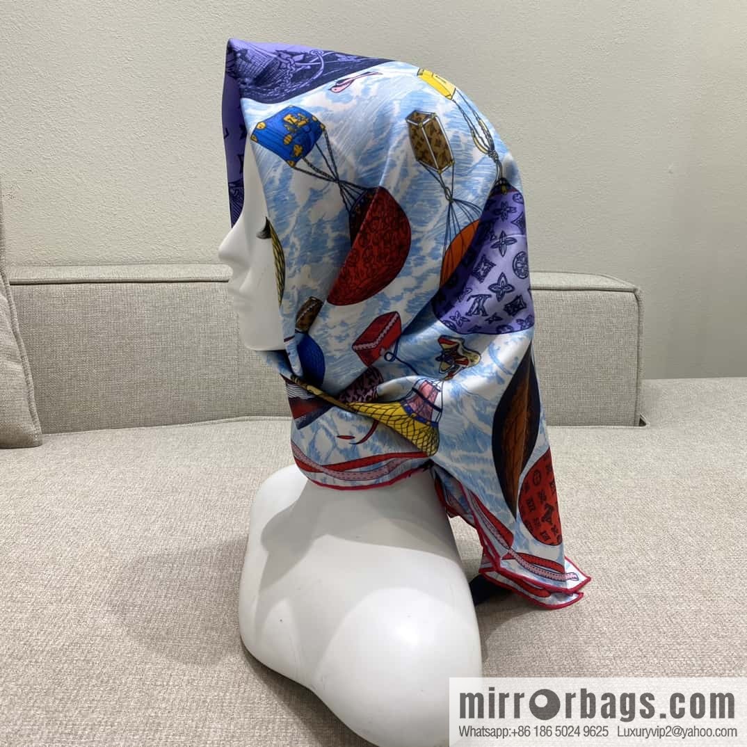 LV Up and Away Silk Scarf