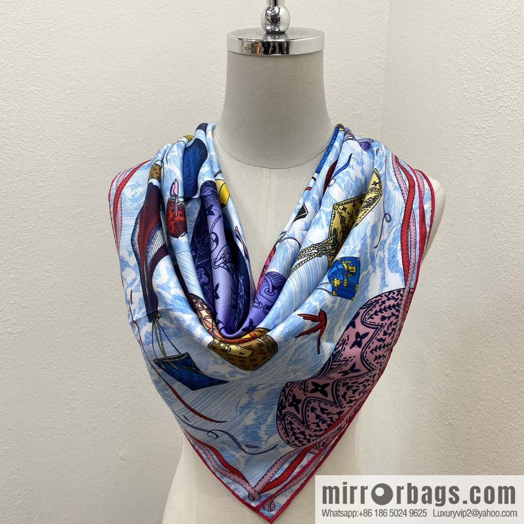 LV Up and Away Silk Scarf