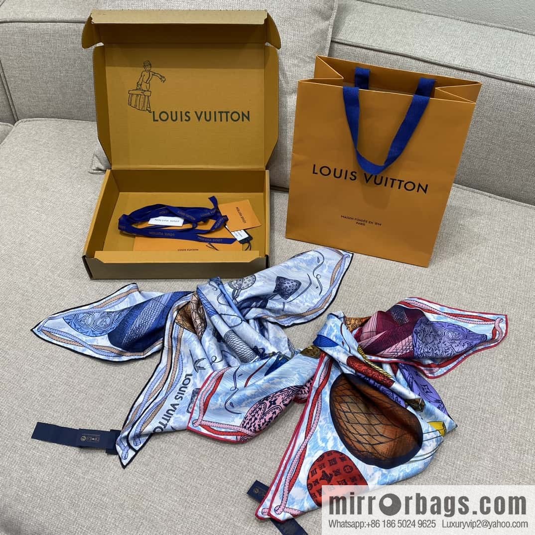 LV Up and Away Silk Scarf