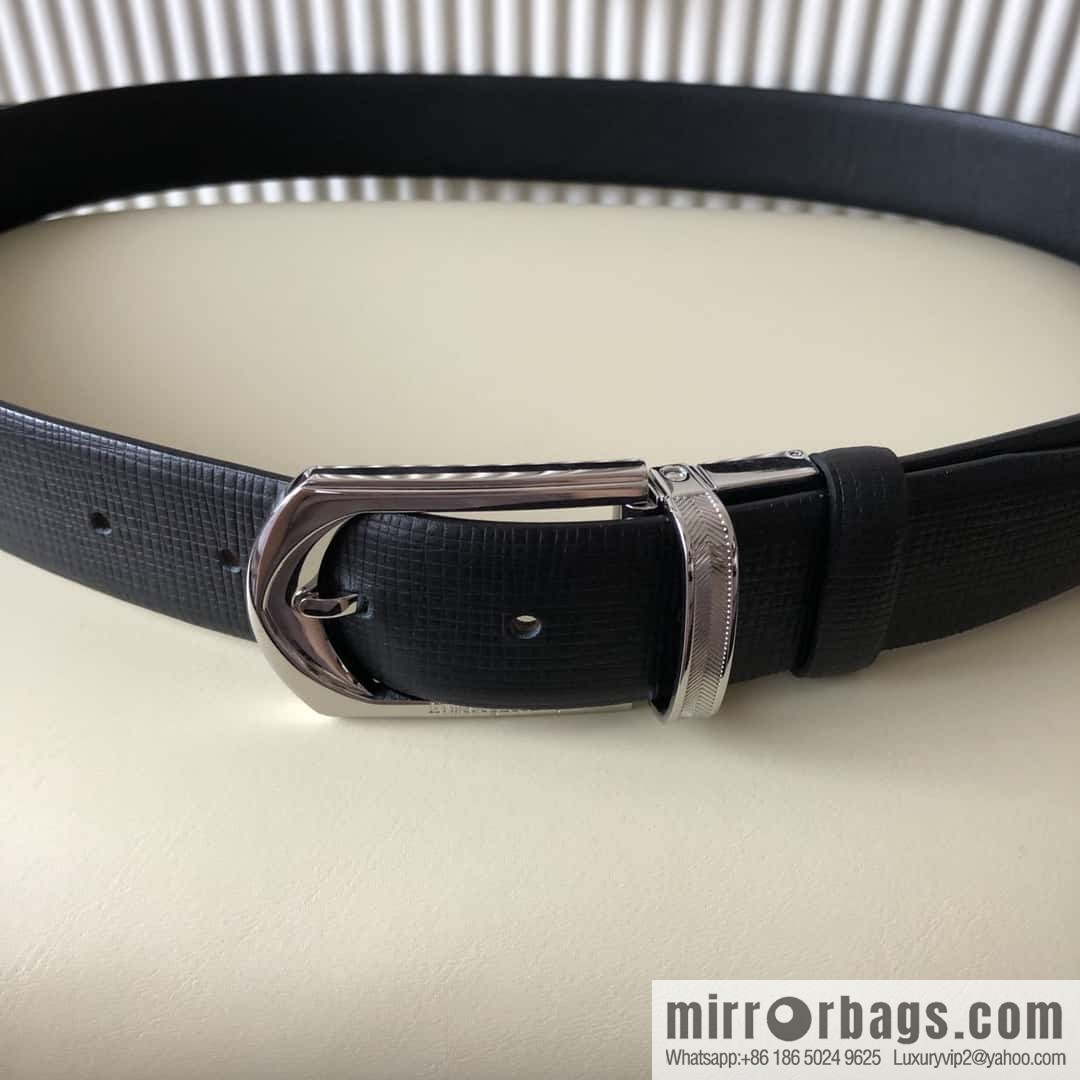Ermengildo. Zein Zegna men's business leisure rotating pin buckle imported first layer cowhide belt