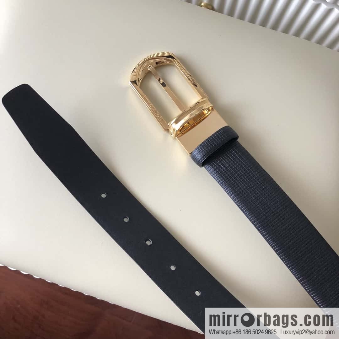 Ermengildo. Zein Zegna men's business leisure rotating pin buckle imported first layer cowhide belt