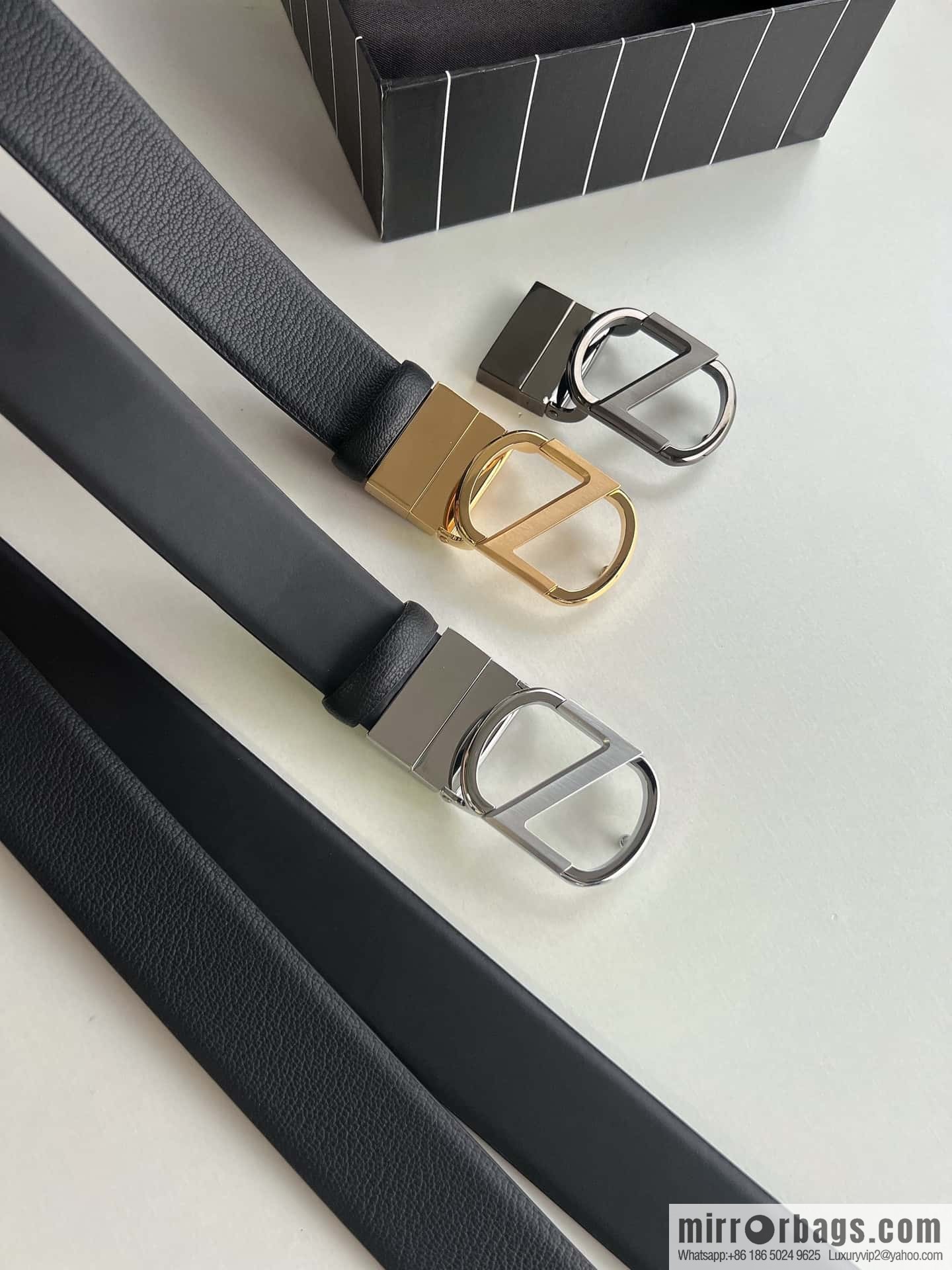 Z ZEGNA Zegna men's black first layer cowhide leather plate buckle belt 3.5cm