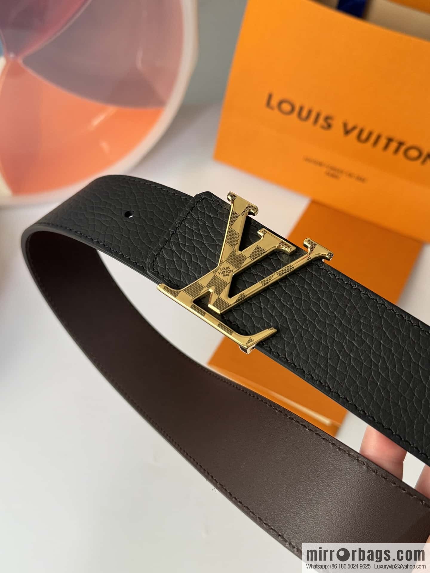 LV DamierLV Double Sided Belt 4.0mm m0458