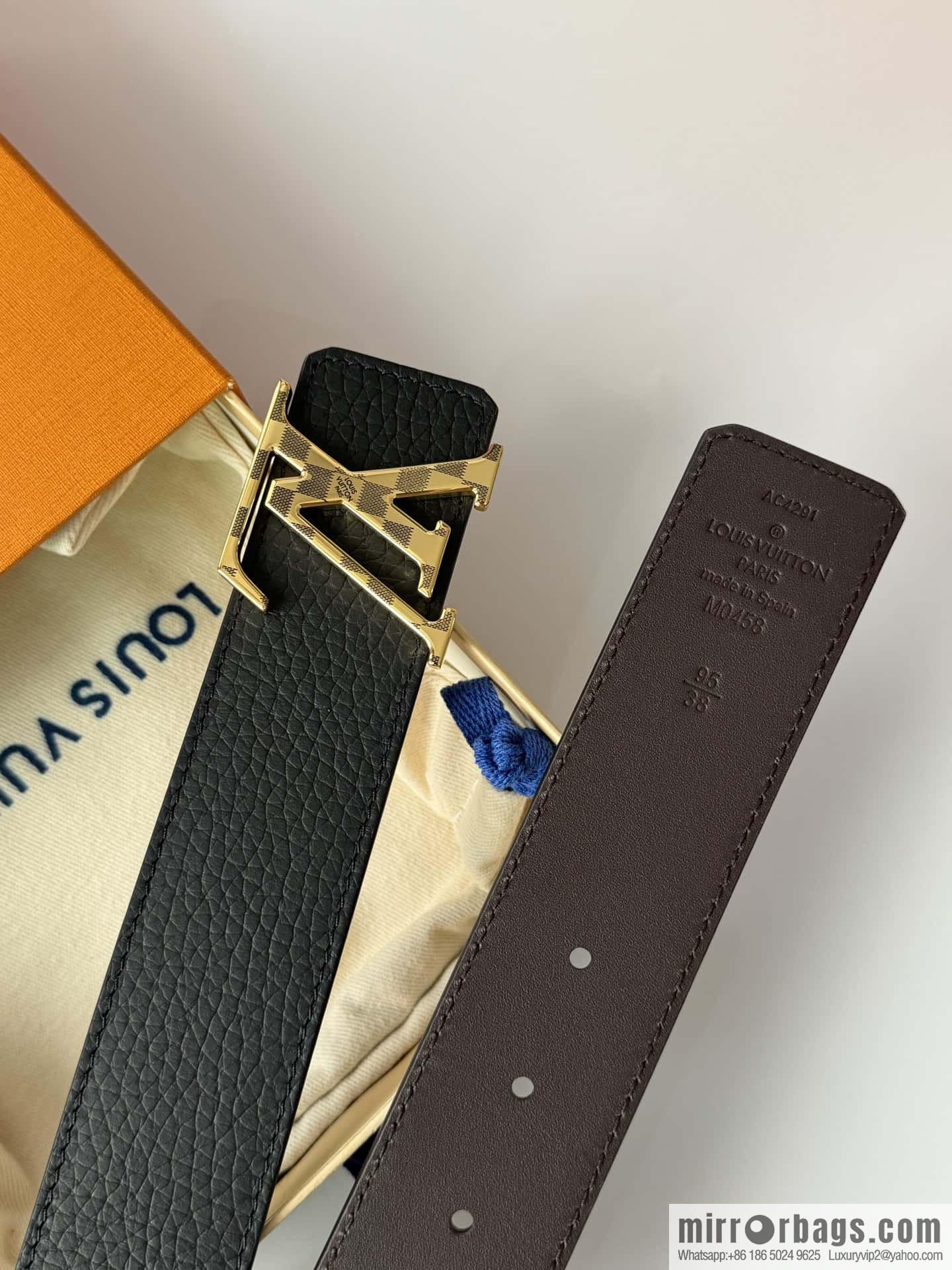 LV DamierLV Double Sided Belt 4.0mm m0458