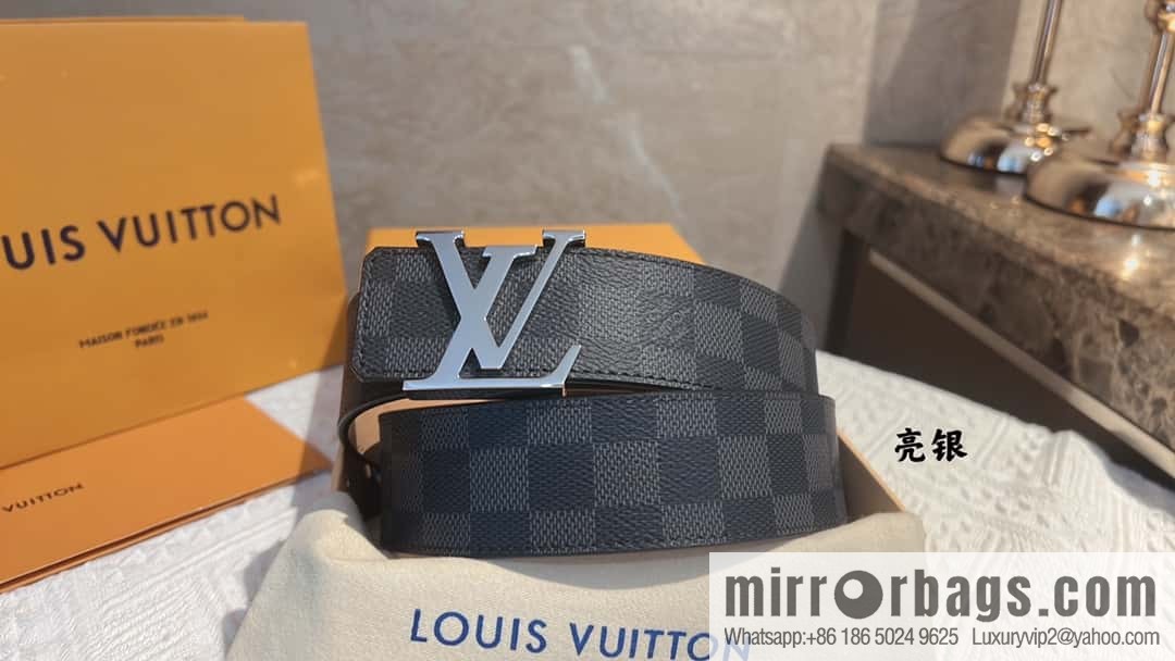 LV signature letter metal buckle belt M9808/M9608/M9610