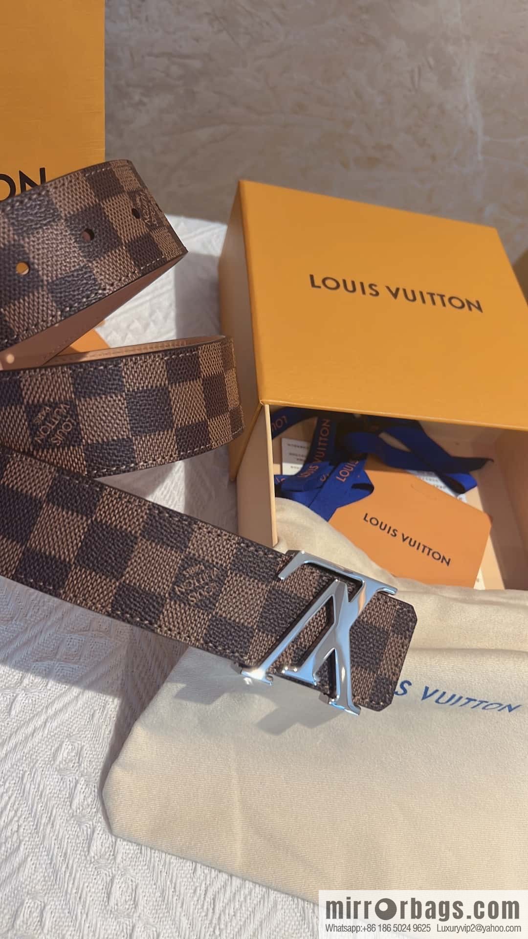 LV signature letter metal buckle belt M9808/M9608/M9610