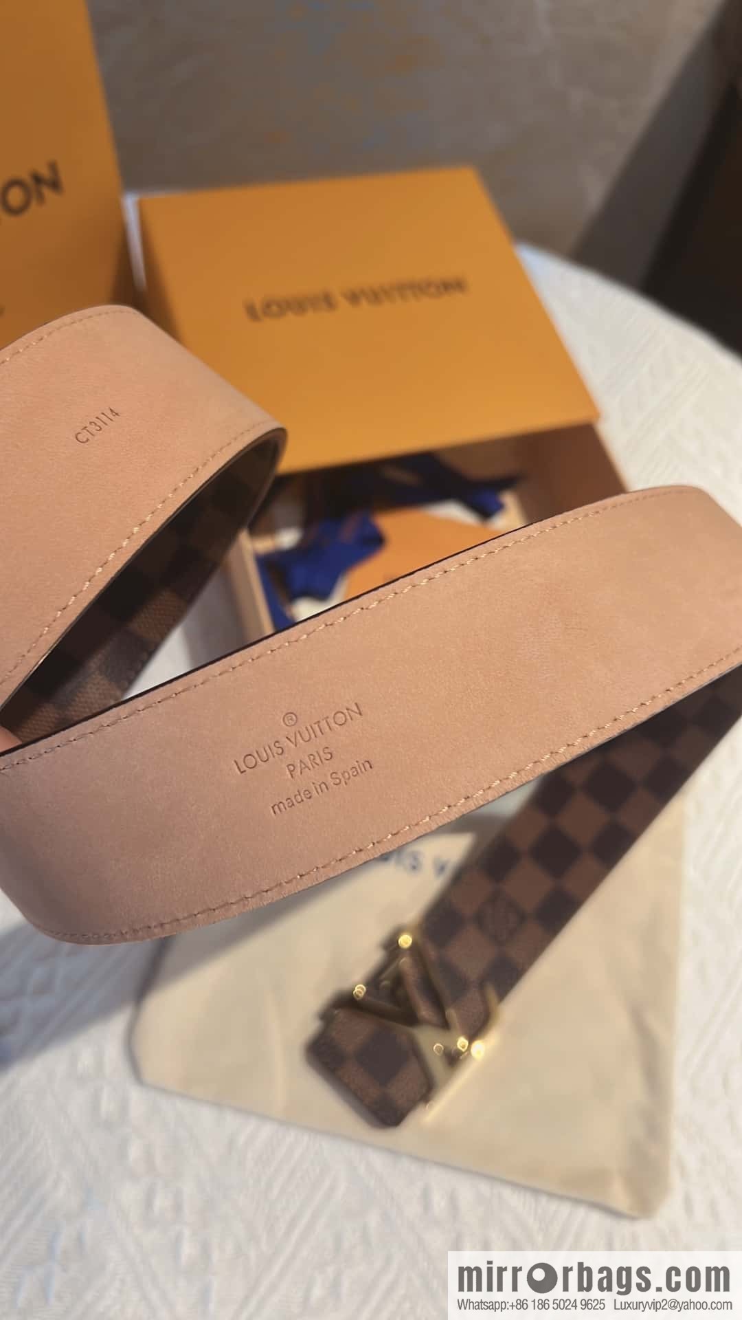 LV signature letter metal buckle belt M9808/M9608/M9610