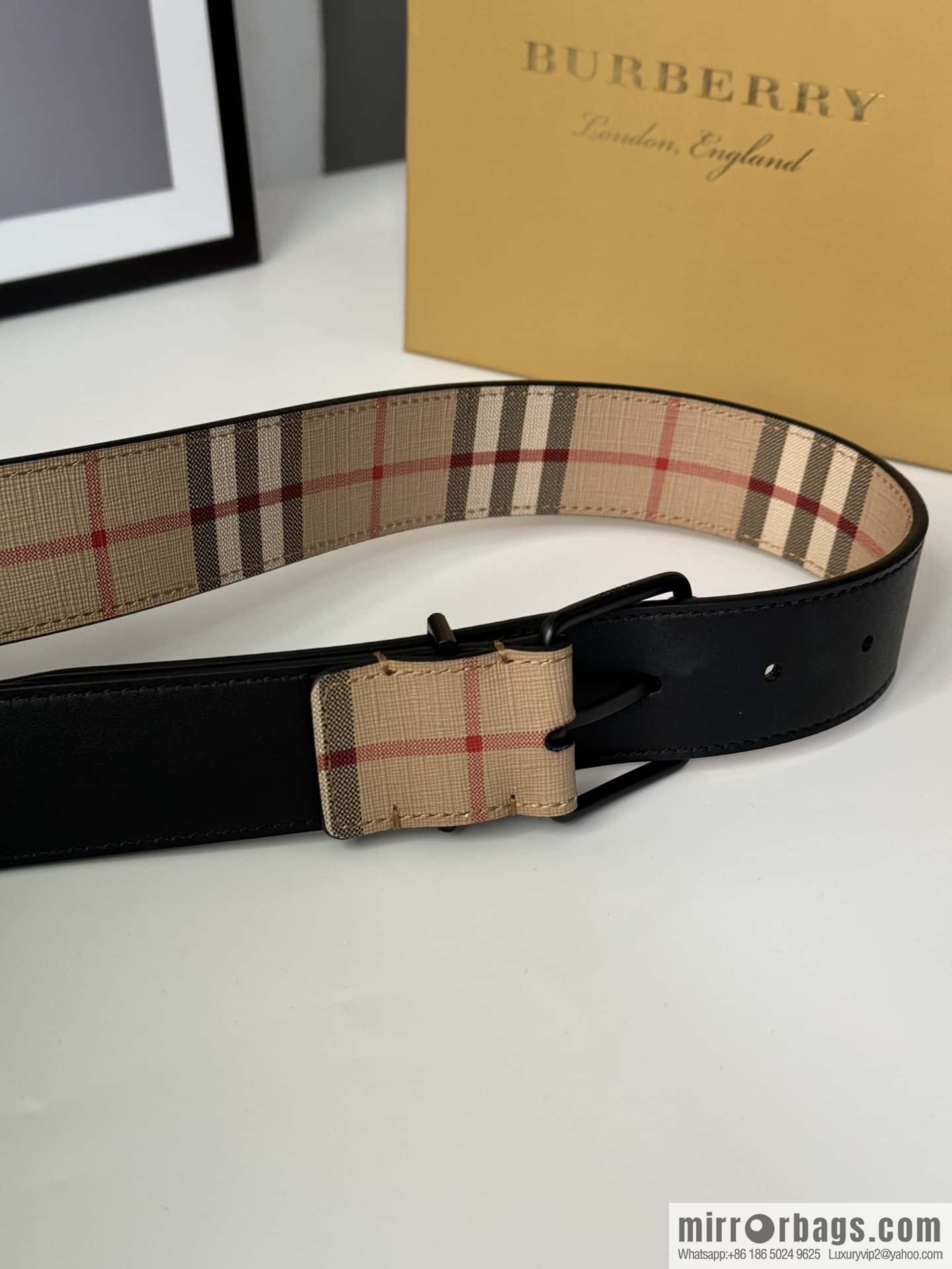 Burberry, British design belt 3.5CM
