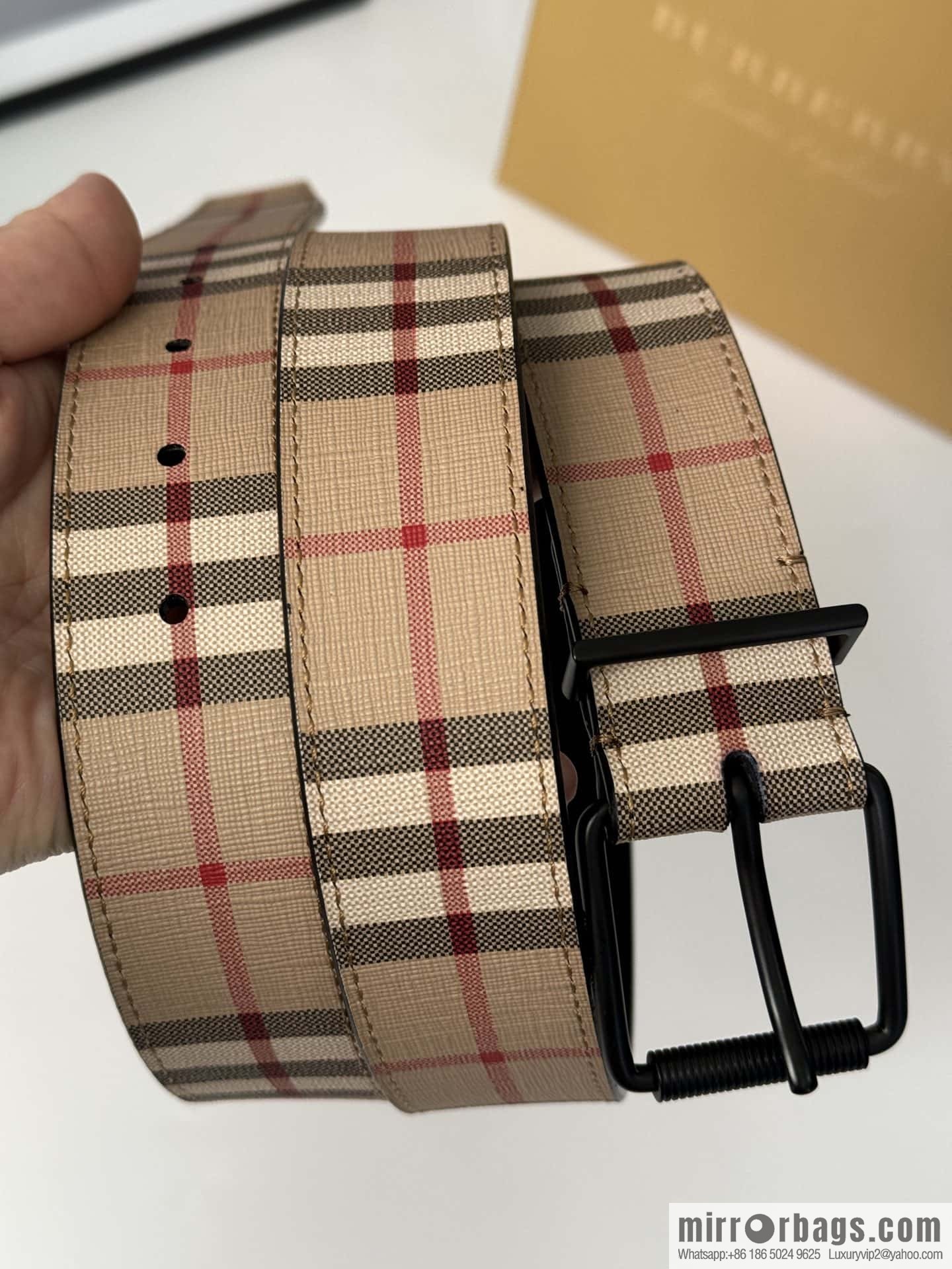 Burberry, British design belt 3.5CM
