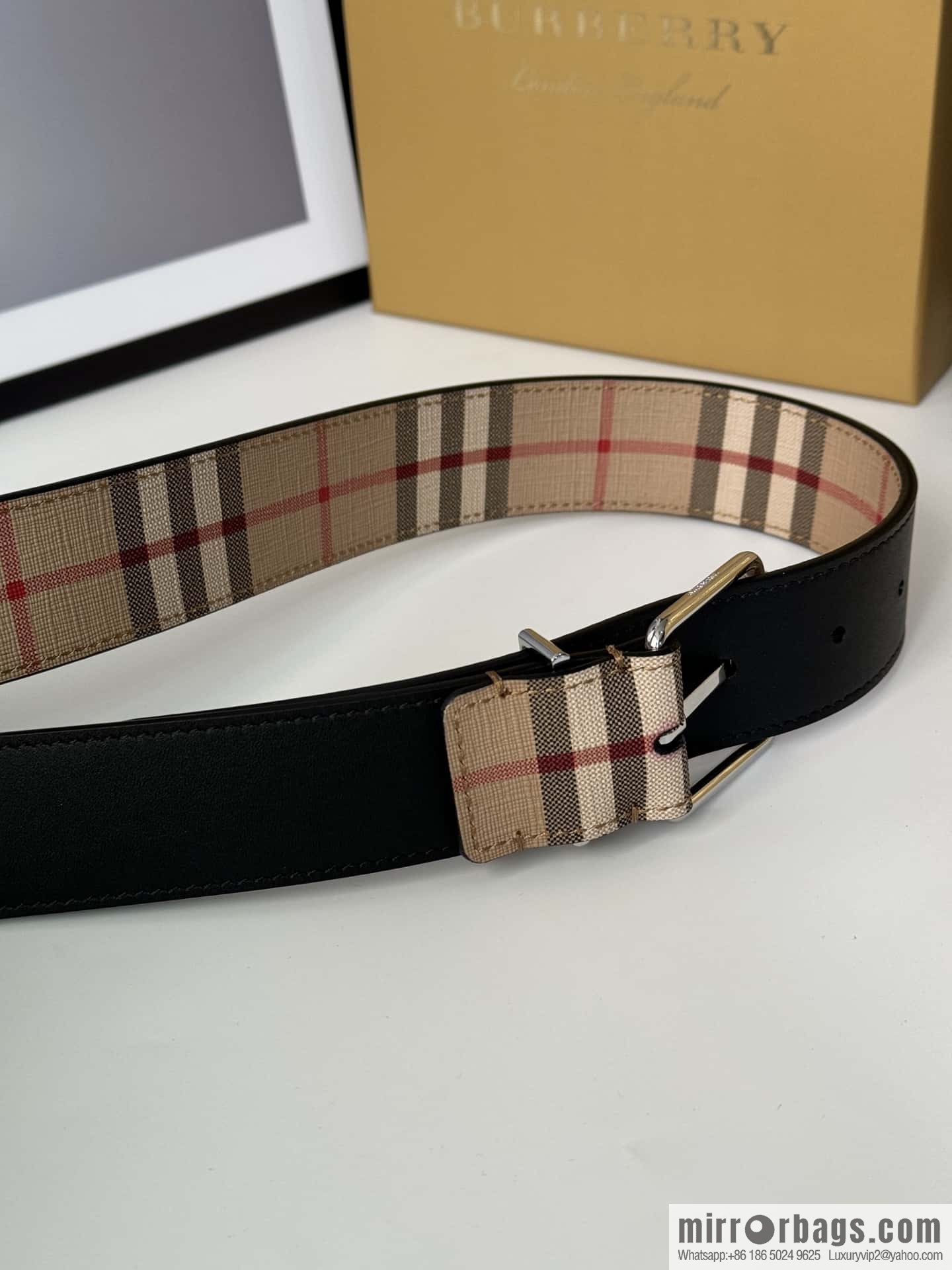 Burberry, British design belt 3.5CM
