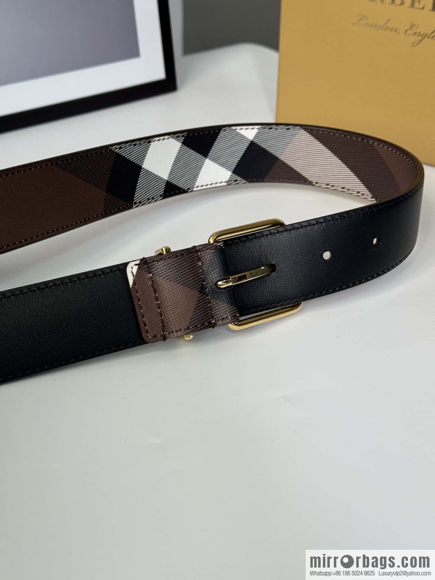 Burberry, British design belt 3.5CM