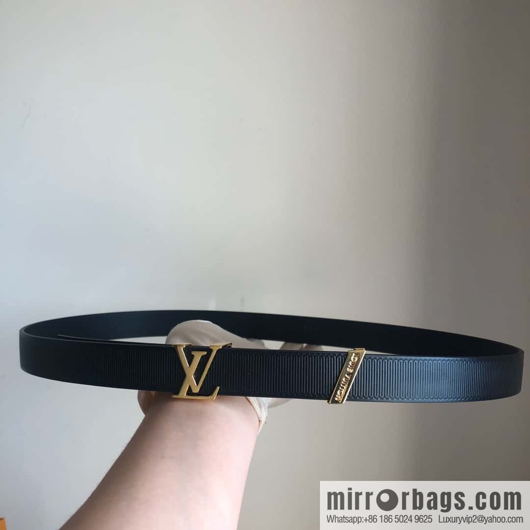 LV women's embossed calfskin belt 2.0CM