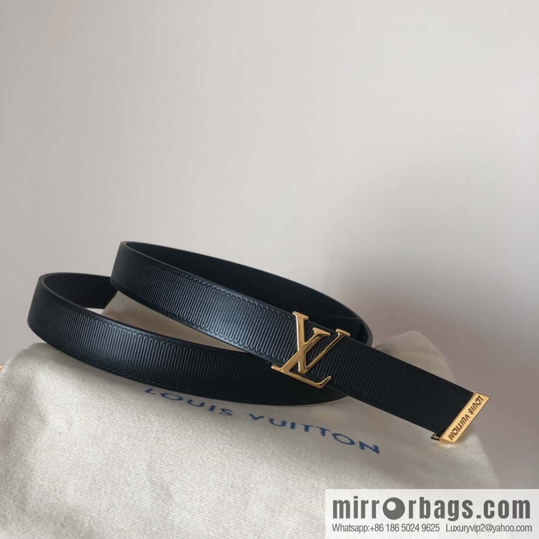 LV women's embossed calfskin belt 2.0CM