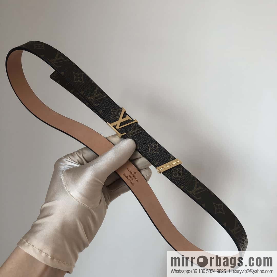 LV women's embossed calfskin belt 2.0CM