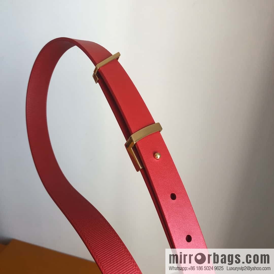 LV women's embossed calfskin belt 2.0CM