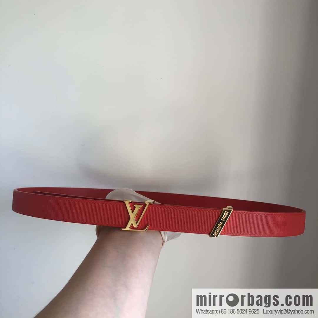 LV women's embossed calfskin belt 2.0CM