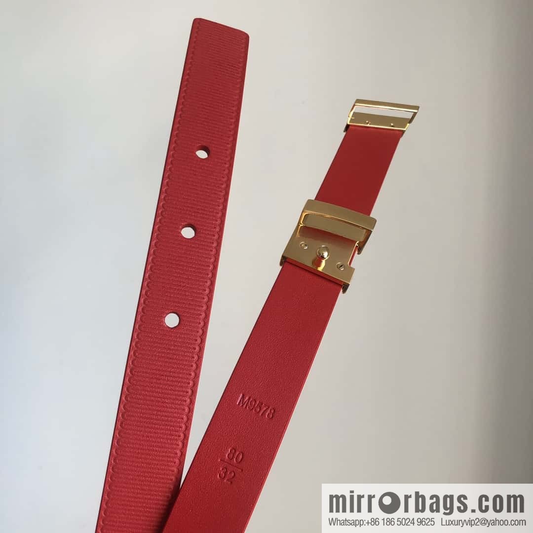 LV women's embossed calfskin belt 2.0CM