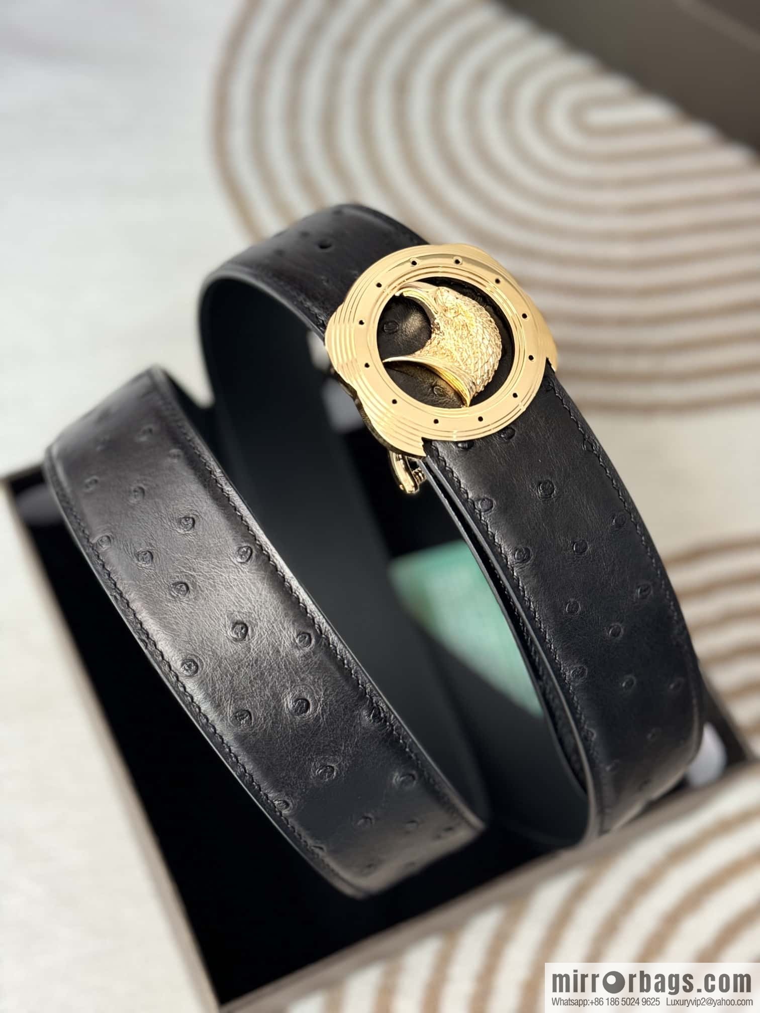 Stefano Ricci, South African ostrich leather belt