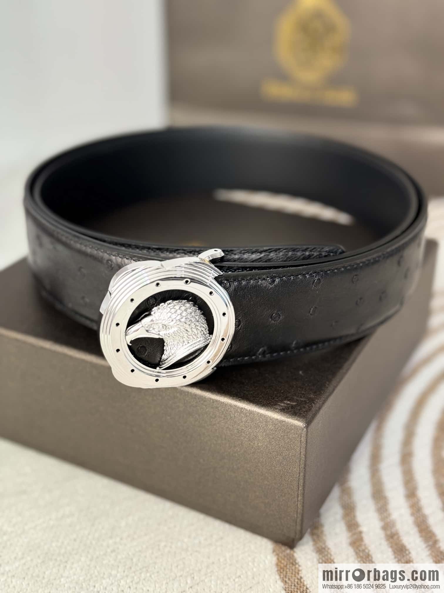 Stefano Ricci, South African ostrich leather belt