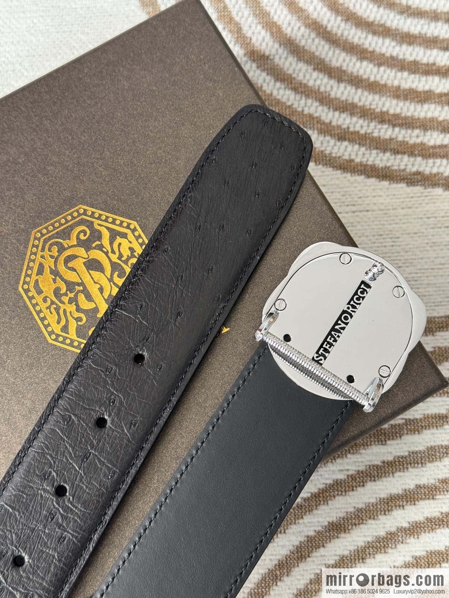 Stefano Ricci, South African ostrich leather belt