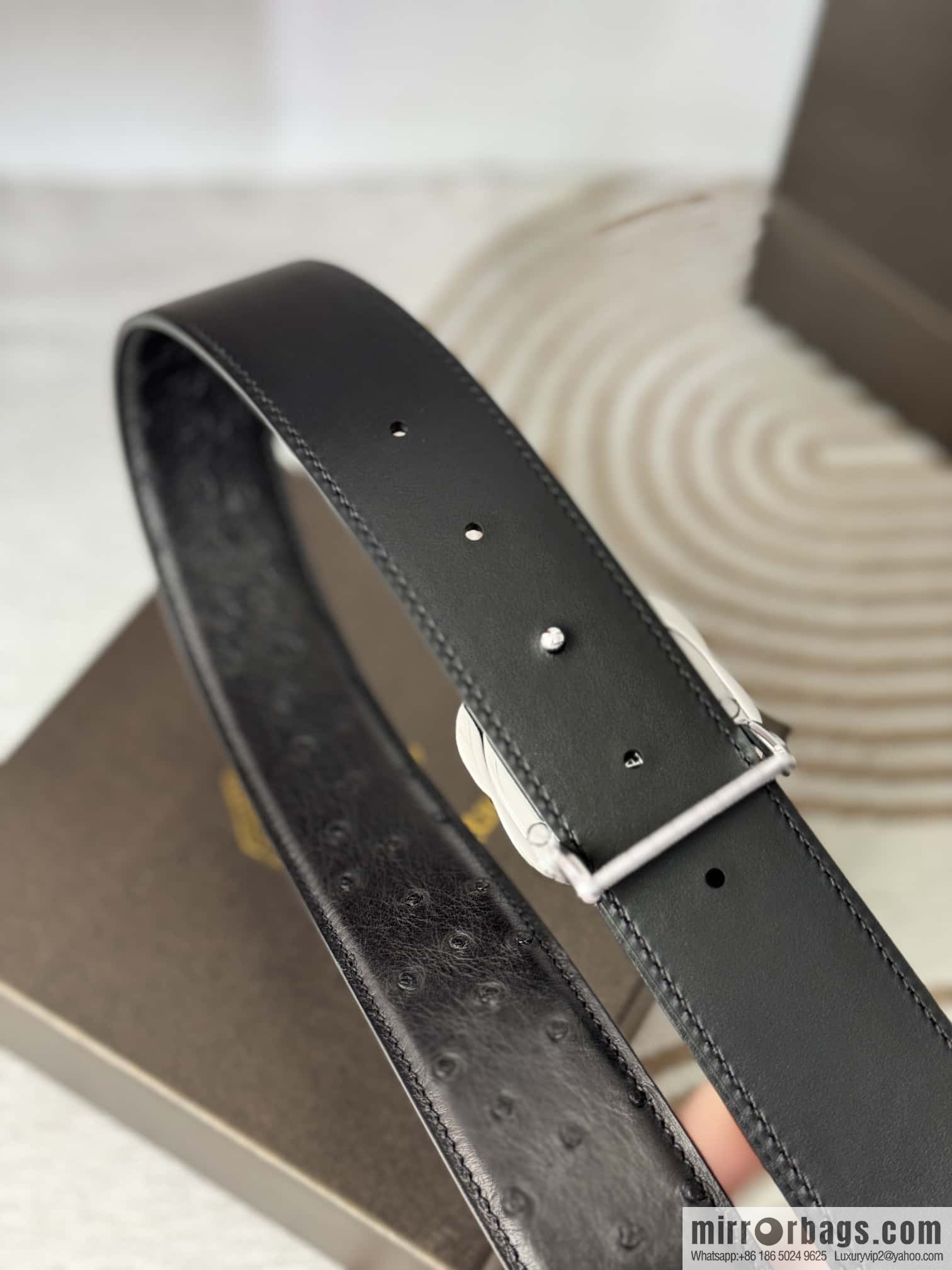 Stefano Ricci, South African ostrich leather belt