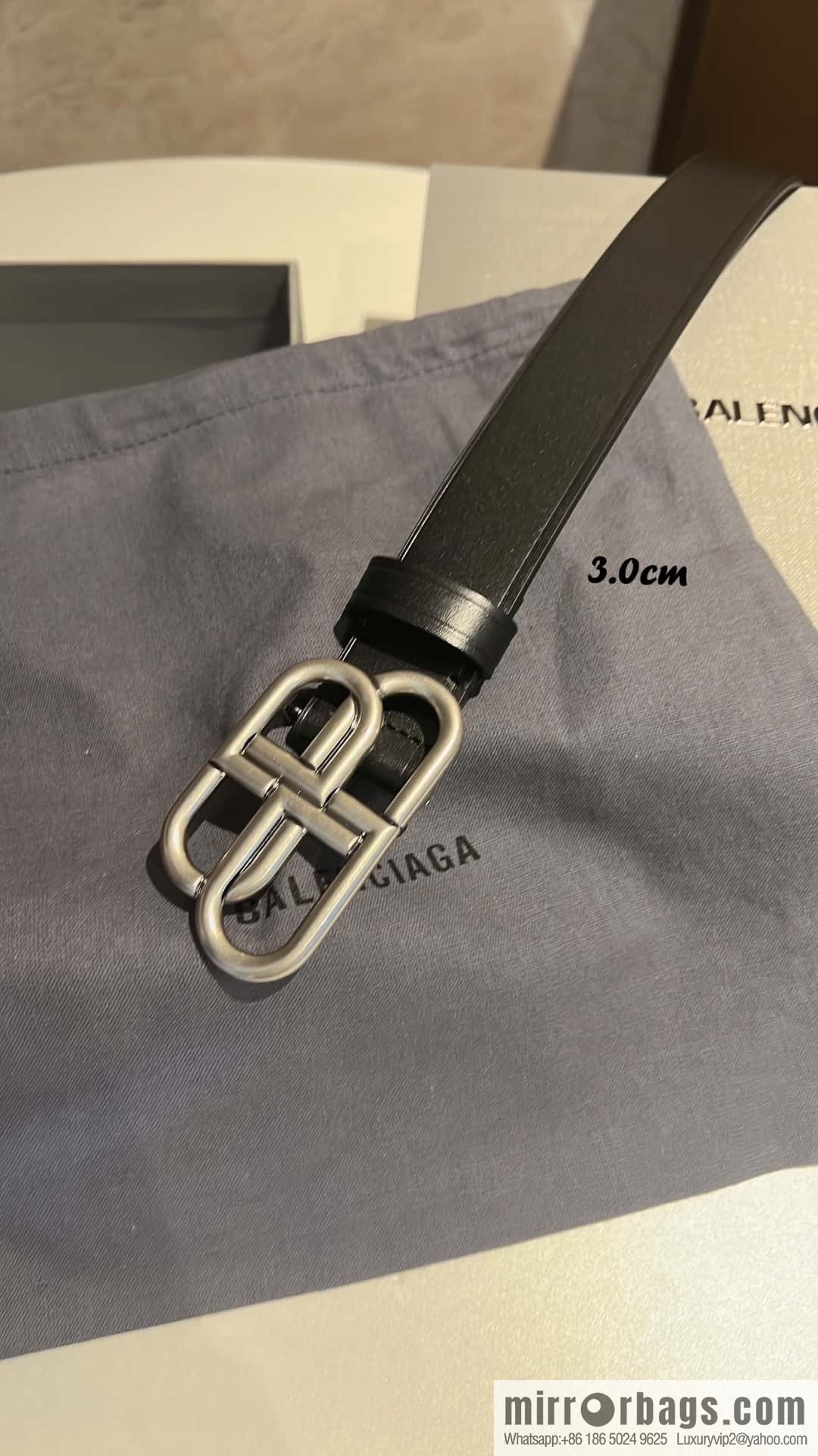 Balenciaga Balenciaga 3.0cm Lock BB Belt